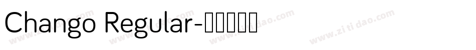 Chango Regular字体转换